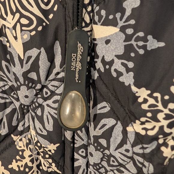 Eddie Bauer Puffer Vest Down Faux Fur Collar Bonfire Fall Winter Layer - Size PM - Picture 5 of 6